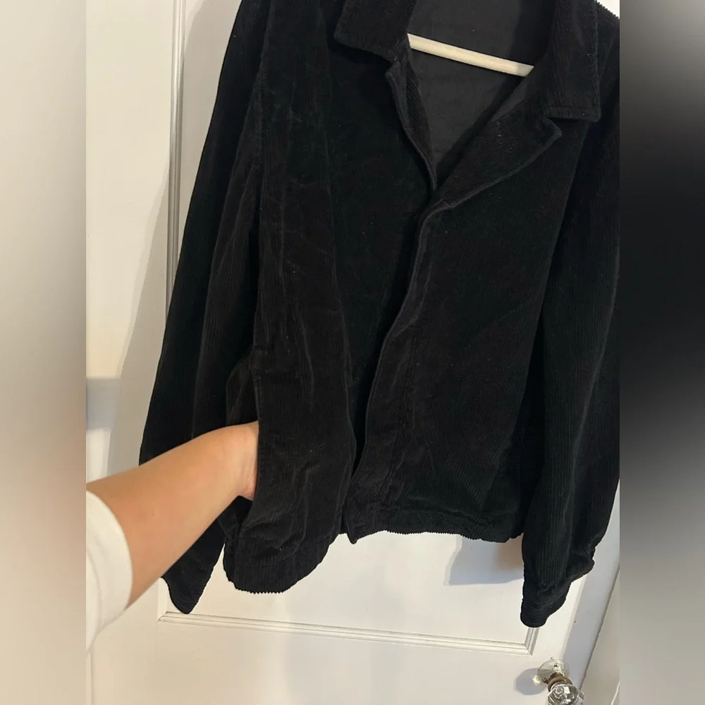 COS Cotton-Corduroy Black Jacket